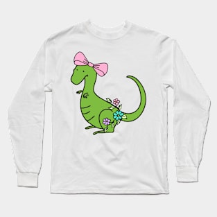 Girl Dino Long Sleeve T-Shirt